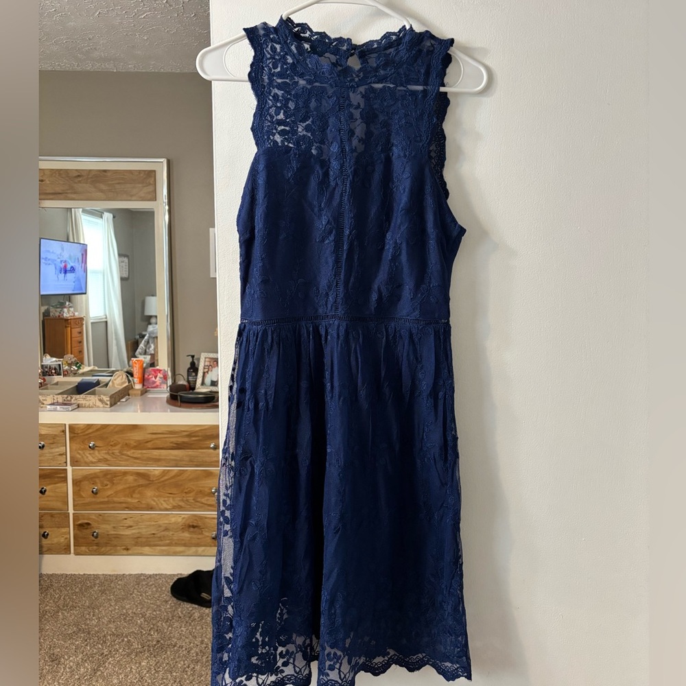 Francesca’s Sleeveless Lace Dress